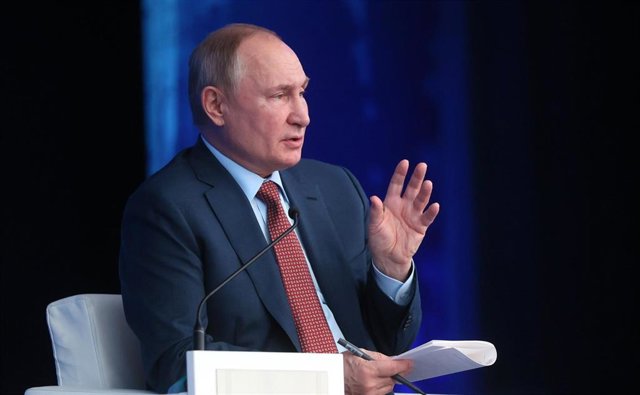 Putin responsabiliza a EEUU de la tensión actual en Europa Imagen de archivo de Vladimir Putin.