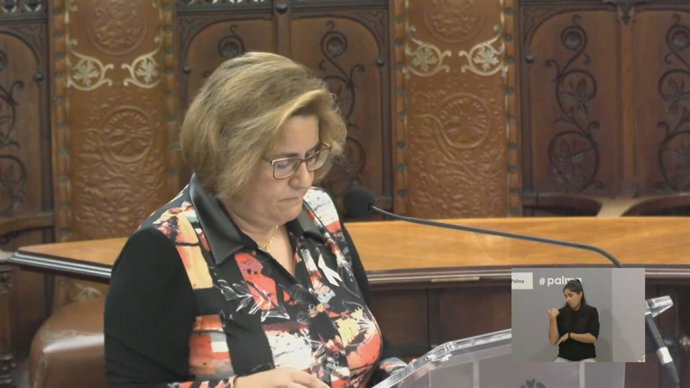 Archivo - La portavoz del PP en el Ayuntamiento de Palma, Mercedes Celeste.