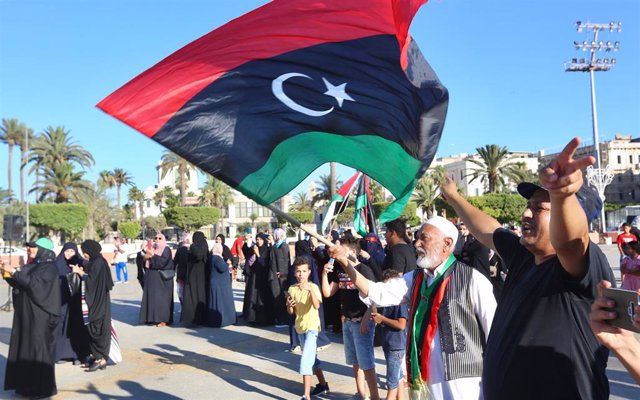 Archivo - Bandera de Libia