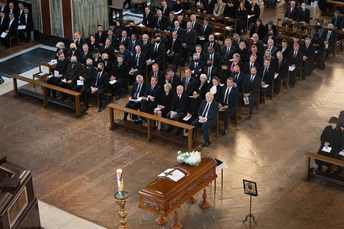 Imagen de archivo del funeral de David Amess.