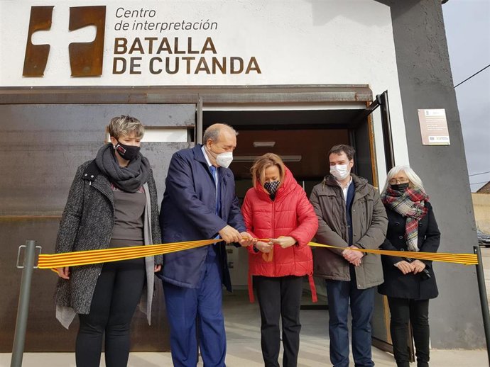 Acto de inauguración del Centro de Interpretación de la Btalla de  Cutanda