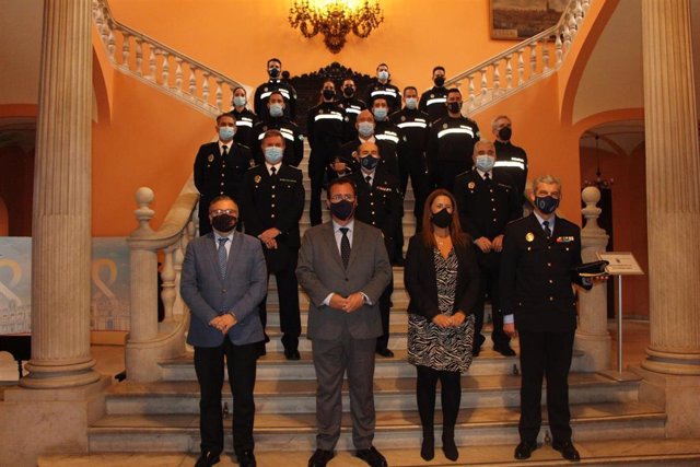 Acto de toma de posesión de los diez nuevos agentes de la Policía Local de Sevilla.