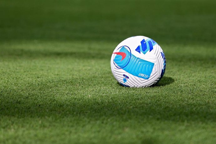 Archivo - Official Nike Serie A ball is seen during the Friendly Pre-Season football match between AS Roma and Debrecen on July 25, 2021 at Stadio Benito Stirpe in Frosinone, Italy - Photo Federico Proietti / DPPI