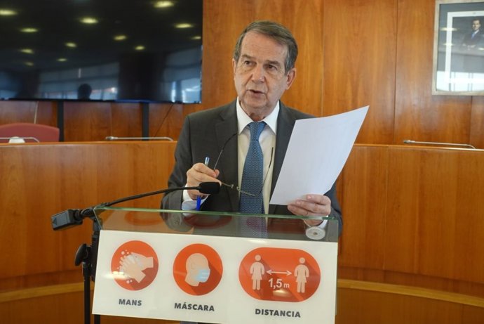 El alcalde de Vigo, Abel Caballero, en rueda de prensa