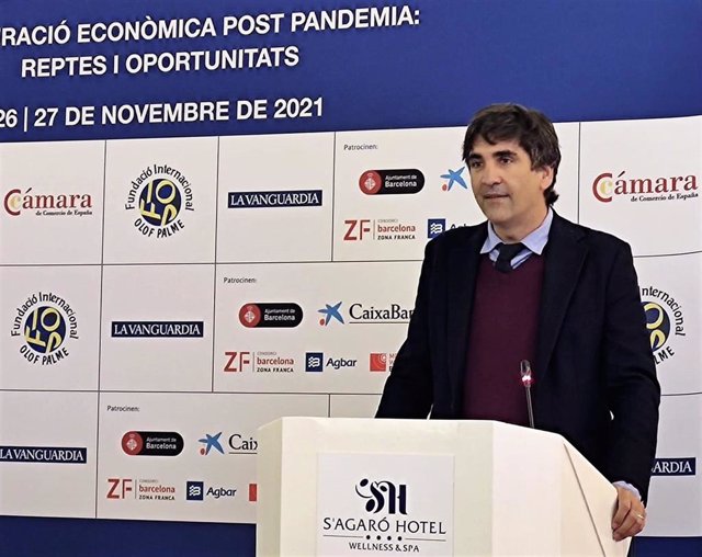 El secretario de Estado de Economía, Gonzalo García Andrés, en la Trobada d'Economia a s'Agaró (Girona)