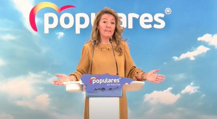 La presidenta del PP de Asturias, Teresa Mallada
