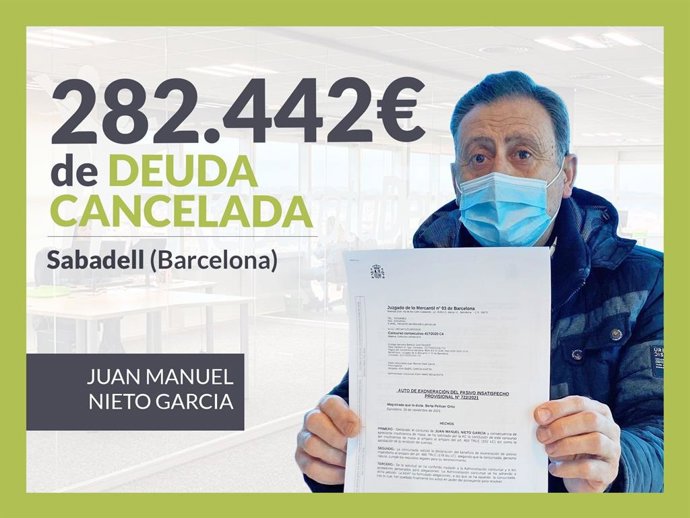 Juan Manuel Nieto, exonerado con Repara Tu Deuda