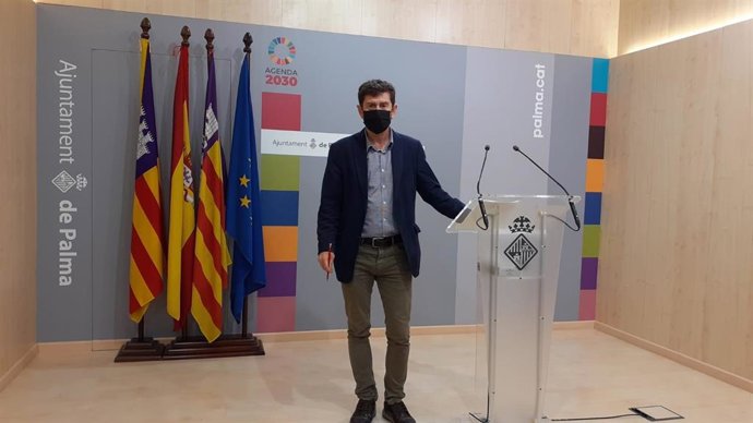 Archivo - El portavoz del Ayuntamiento de Palma, Alberto Jarabo.
