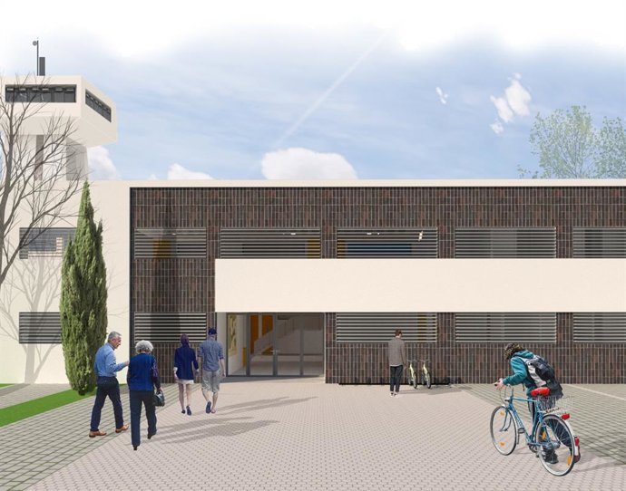 Proyecto del exterior del centro integrado de FP en el IES El Picacho de Sanlúcar.