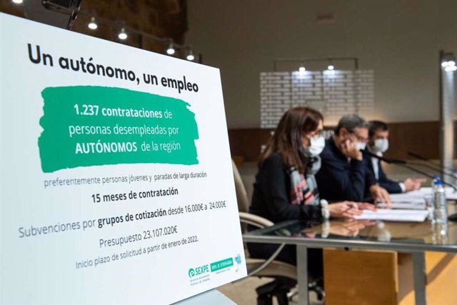 Presentación de las ayudas a la contratación en Extremadura.