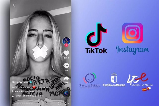 Campaña en Tik Tok e Instagram para concienciar a jóvenes, niños y niñas contra la violencia de género.