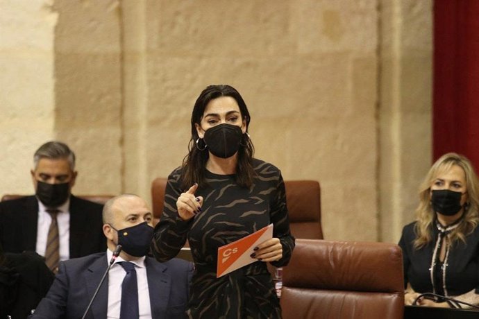 La portavoz de Cs en el Parlamento de Andalucía, Teresa Pardo.