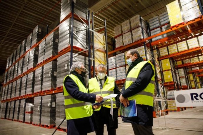 Visita del consejero a Transportes Royo