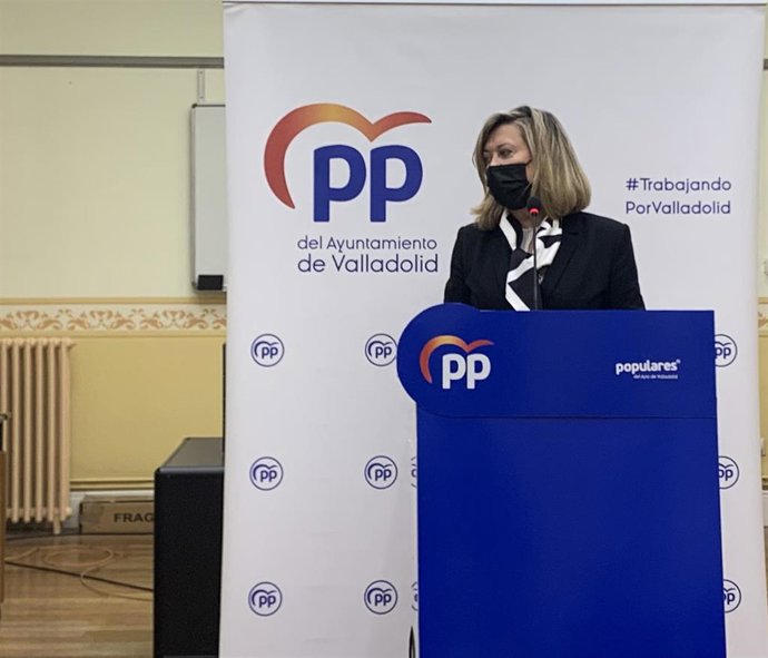 La presidenta del Grupo Municipal Popular en el Ayuntamiento de Valladolid, Pilar del Olmo.