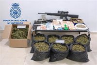 Cuatro detenidos al desmantelar en Úbeda (Jaén) un grupo dedicado a la elaboración y distribución de droga