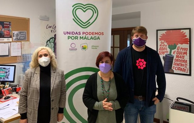 Los concejales de Unidas Podemos por Málaga