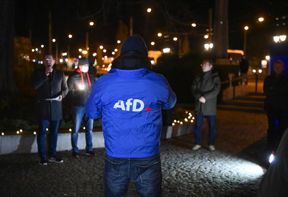 Imagen de archivo del logo del partido AfD.