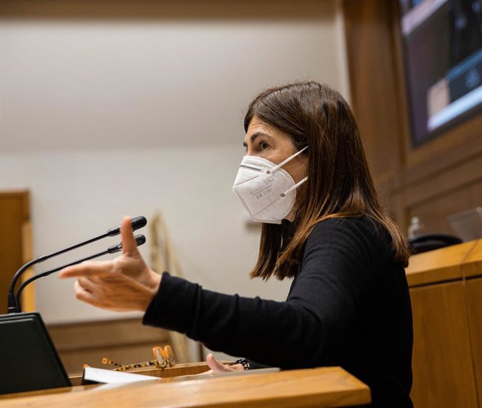 La portavoz de Elkarrekin Podemos-IU en el Parlamento Vasco, Miren Gorrotxategi