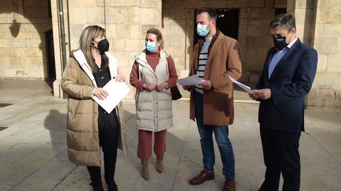 Representantes del PP en Avilés