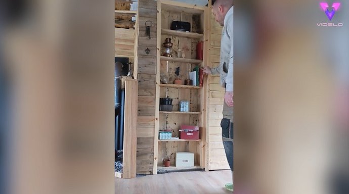 Un aficionado del bricolaje convierte su antiguo cobertizo en una habitación secreta
