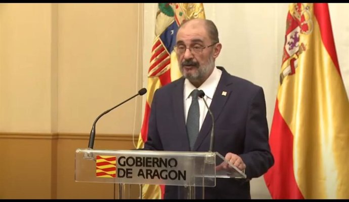 El presidente Lambán ha comparecido tras la Conferencia de Presidentes.