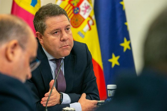 El presidente de C-LM, Emiliano García-Page, durante la Conferencia de Presidentes.