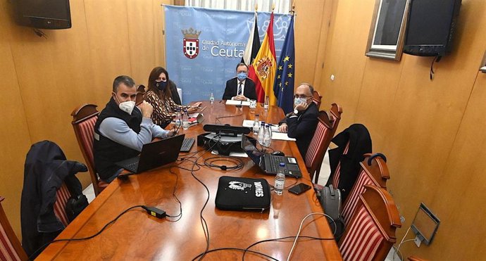 El presidente de Ceuta, Juan Vivas, durante su participación en la Conferencia de Presidentes