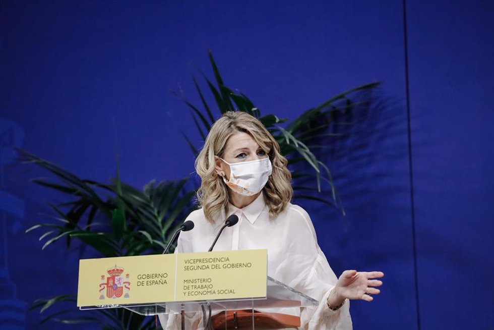 La vicepresidenta segunda del Gobierno y ministra de Trabajo y Economía Social, Yolanda Díaz