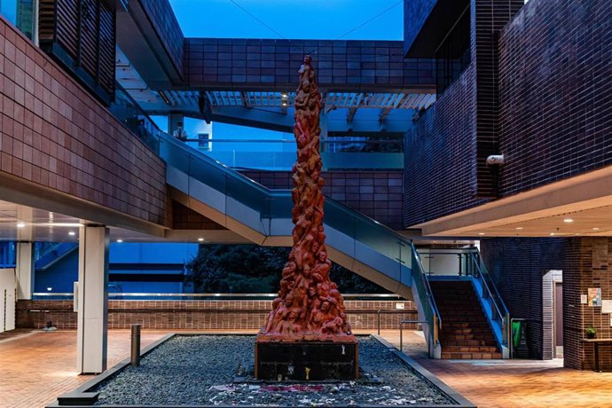 Archivo - Estatua Pilar de la Vergüenza, en Hong Kong, China