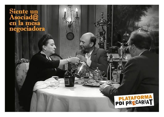 Profesores asociados se reivindican y exigen el convenio del personal de universidades con una campaña "berlanguiana"