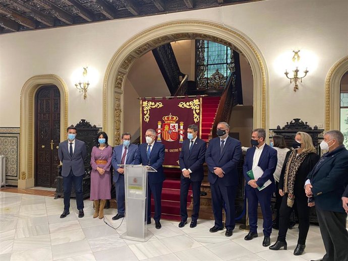 Acto de las instituciones en Subdelegación del Gobierno sobre el Plan Territorial de Sostenibilidad Turística