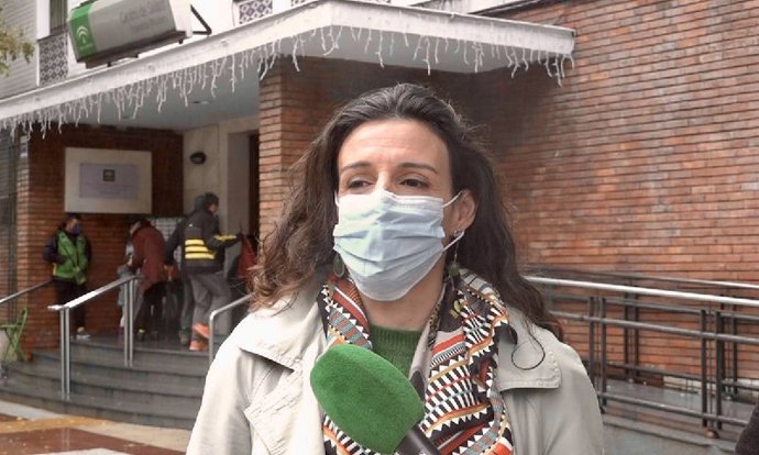 La secretaria de Servicios Públicos de Podemos Andalucía y portavoz de Unidas Podemos, Libertad Benítez.