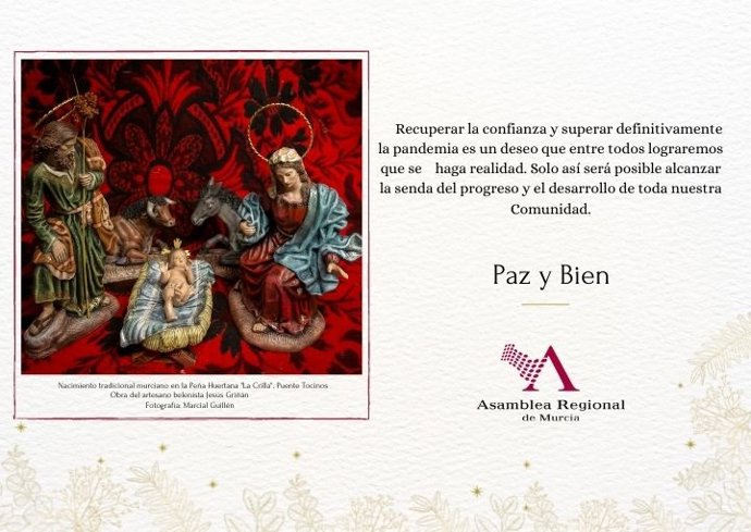 Felicitación navideña de la Asamblea Regional de Murcia
