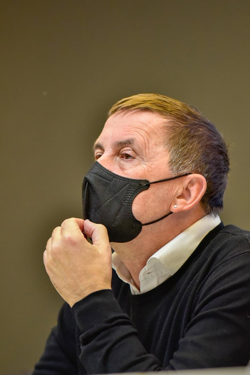 El coordinador general de EH Bildu, Arnaldo Otegi, en la II edición de la Jornada 'Bizikidetza ereiten', en el Salón de Actos del IMH, a 22 de diciembre de 2021, en Elgoibar, Guipuzkoa