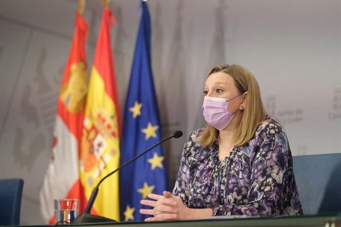 La consejera de Familia e Igualdad de Oportunidades, Isabel Blanco, tras el Consejo de Gobierno.