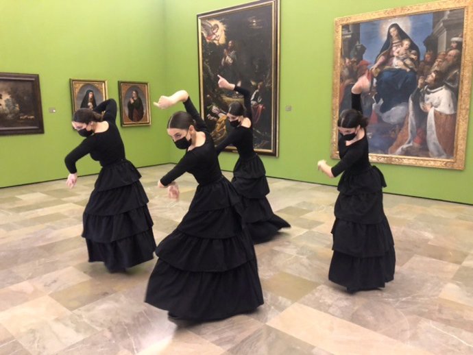 Ensayo del del Ballet de Año Nuevo en el Museo de Bellas Artes
