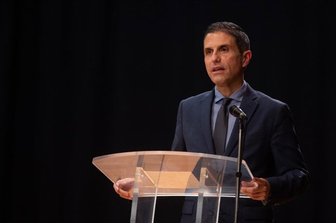 El alcalde de Alcalá de Henares, Javier Rodríguez Palacios, en el acto de entrega de los premios Ciudad de Alcalá.