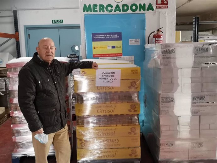 Donación de Mercadona al Banco de Alimentos de Cuenca.