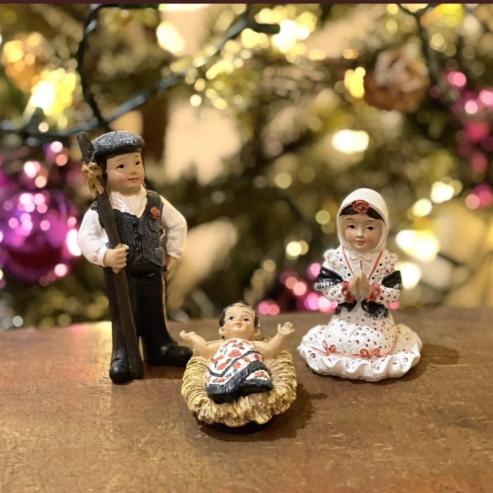 El alcalde de Madrid, José Luis Martínez-Almeida, felicita la Navidad por Twitter con un Belén con la Virgen, San José y el Niño en versión chulapos