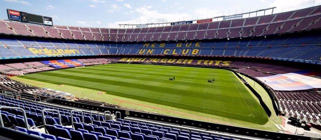 Imagen del Camp Nou, estadio del FC Barcelona, vacío