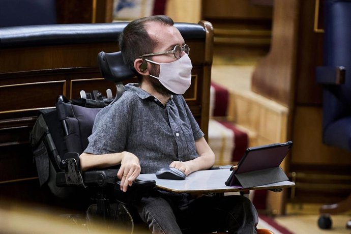 El portavoz de Unidas Podemos, Pablo Echenique