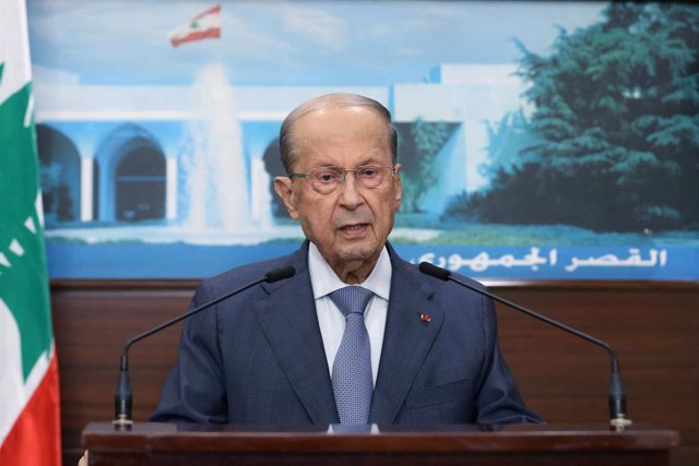Archivo - El presidente de Líbano, Michel Aoun