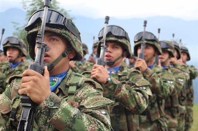 Archivo - Militares en Colombia