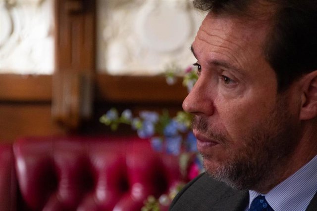 El alcalde de Valladolid, Óscar Puente, en una entrevista concedida a Europa Press