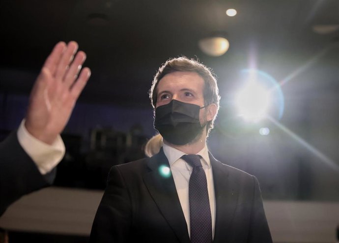 El presidente del PP, Pablo Casado
