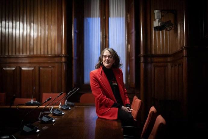 La consellera d'Igualtat i Feminismes de la Generalitat Tnia Verge, en una entrevista d'Europa Press