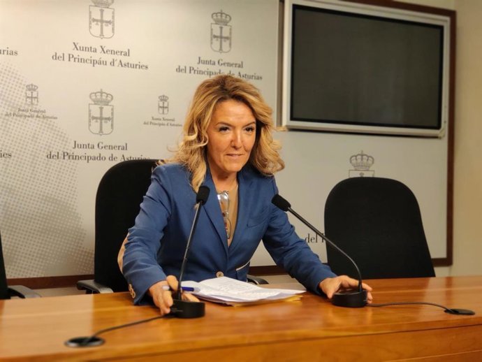 Archivo - Teresa Mallada en rueda de prensa.