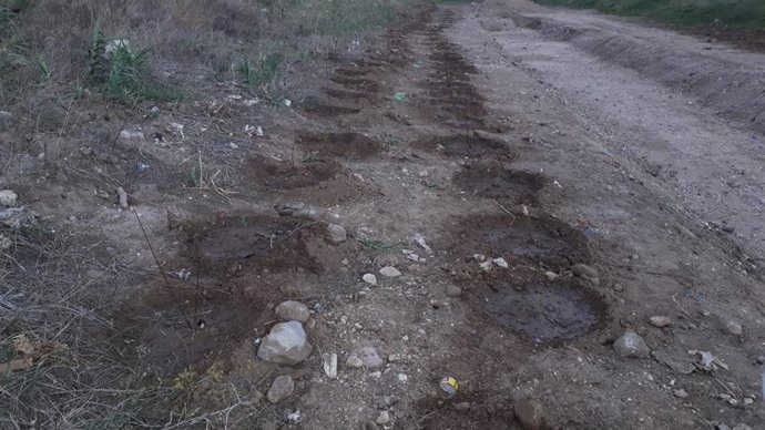 Imagen de riesgo de deforestación en la cabecera del río del Oro.