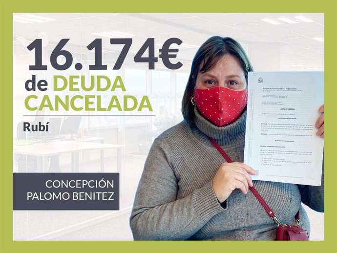 Concepción Palomo, exonerada con Repara Tu Deuda.