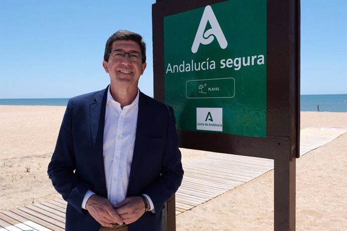 El vicepresidente de la Junta de Andalucía y consejero de Turismo, Regeneración, Justicia y Administración Local, Juan Marín